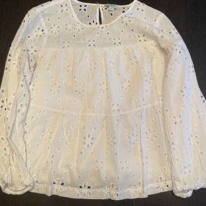 Jcrew Eyelet Shirt